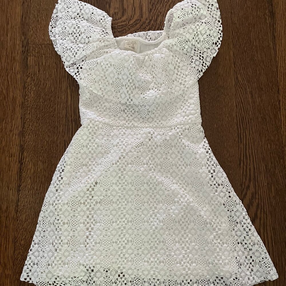 White Zara Lacy Dress.